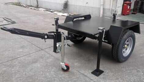 Height Adjustable Frame Optional 1000kg Load Two-wheel Trailer for Tractor