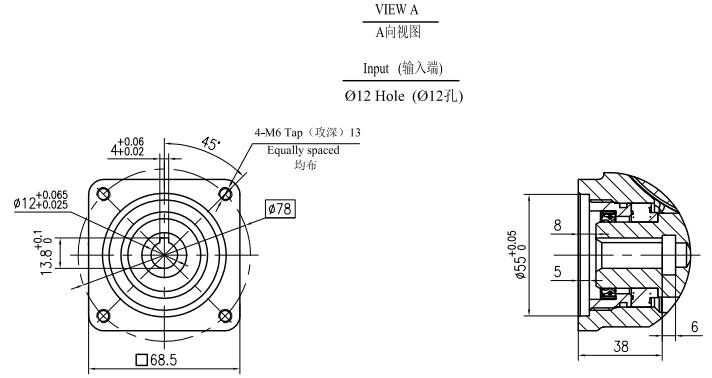 JS3 Ratio 51:1 Slewing Drive Gearbox Reducer Gear Slew Drive for Crane Aerial Work Truck