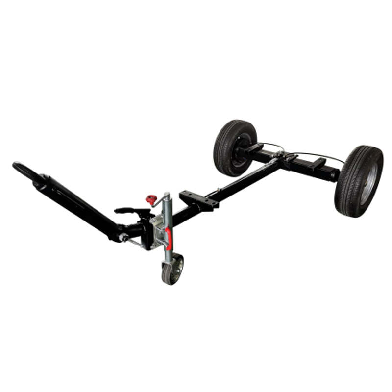 2-wheel Axle Trailer Rear Axle Assembly with Jack Legs Load 1500kg