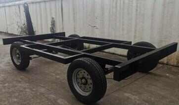 5 Ton Load Capacity Generator Set Air Compressor Water Pump Skeleton Axle 4-wheel Flatbed Trailer