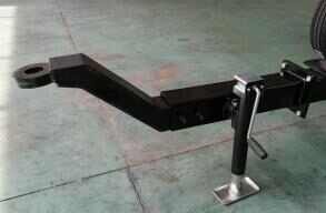 2 Tons Load 2 Wheel Axle Trailer Rear Axle Assembly Axle Chassis with Brake Tire