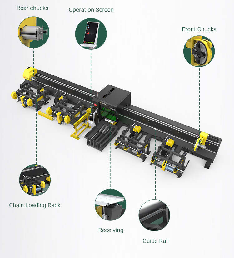 EP 3000w 6000w Power Pipe Laser Cutter Heavy Duty Tube Cutting CNC Fiber Laser Equipment with Europe Certification