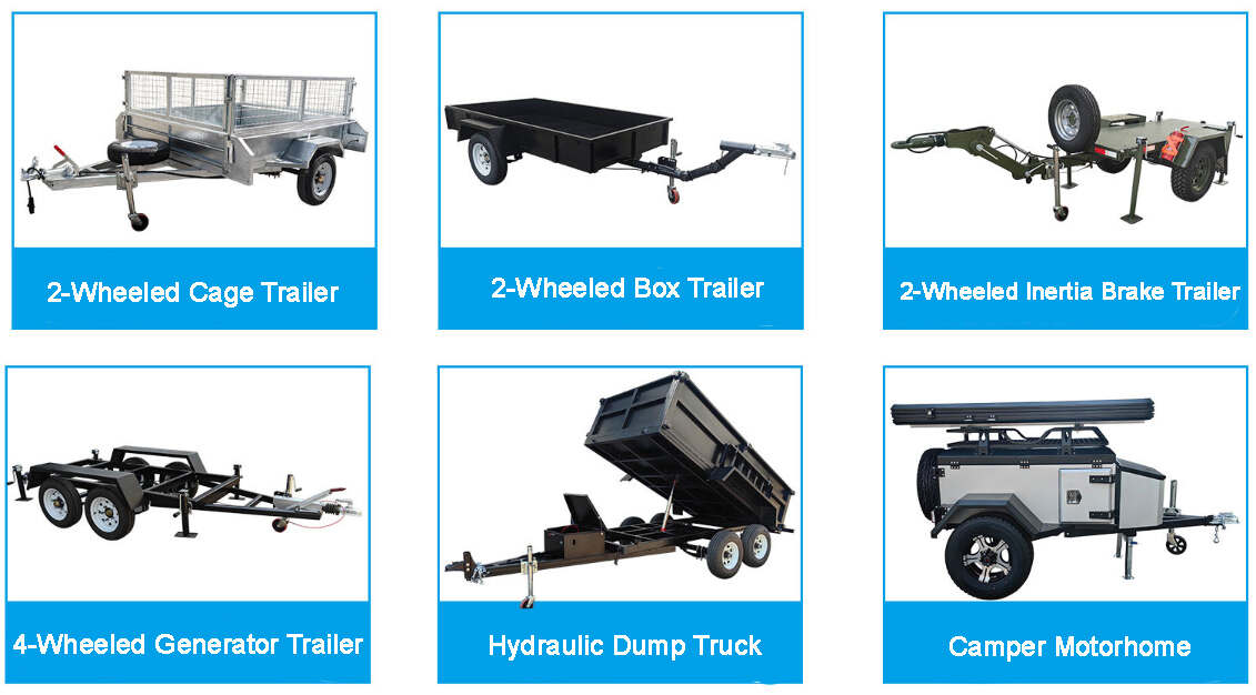 2-wheel Axle Trailer Rear Axle Assembly with Jack Legs Load 1500kg