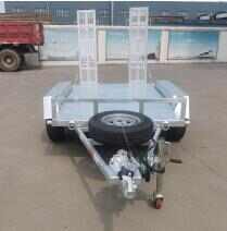 Tractor Trailer 4 Wheel Excavator ATV Lift Transport Trailer of 1500kg Load