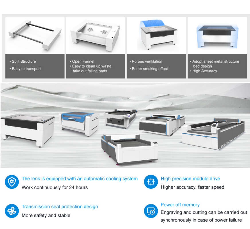 Laser Engraving Machine 1390E Knife bar Platform Lifting Platform Integrated Machine