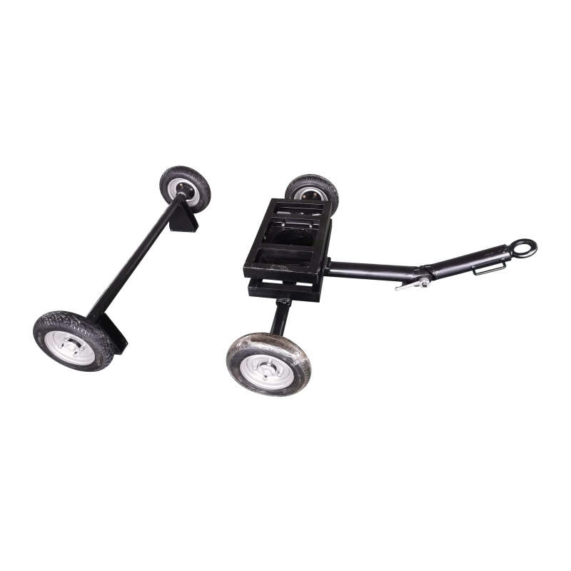 1000kg Load Front and Rear Beam Four Wheel Steerable Trailer with Solid Tires