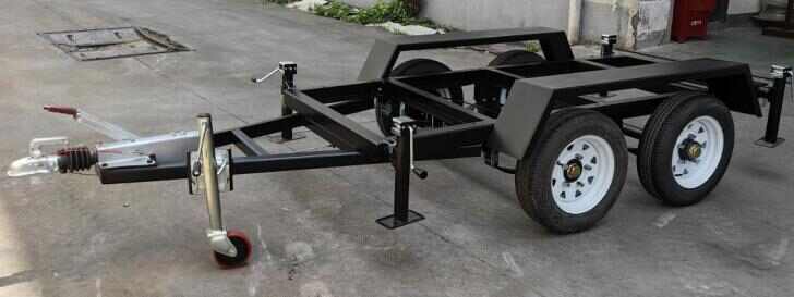 Four-wheel 1500kg Load European Connector Generator Trailer
