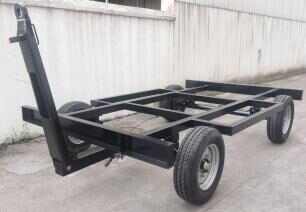 5 Ton Load Capacity Generator Set Air Compressor Water Pump Skeleton Axle 4-wheel Flatbed Trailer