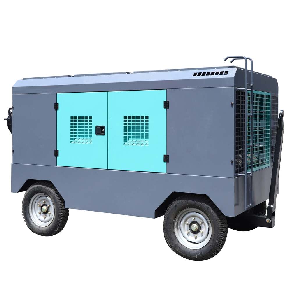 7.5 kw 11 kw 15 kw Oil Lubricated  Portable Type Screw air Compressor with air Tank, air Dryer