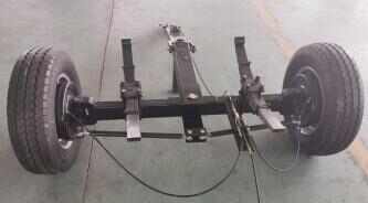 Load 4500KG 4 Wheel Trailer With Brake for Transporting Heavy Machinery