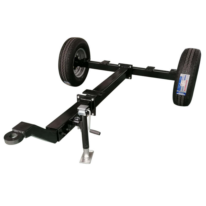 2 Tons Load 2 Wheel Axle Trailer Rear Axle Assembly Axle Chassis with Brake Tire