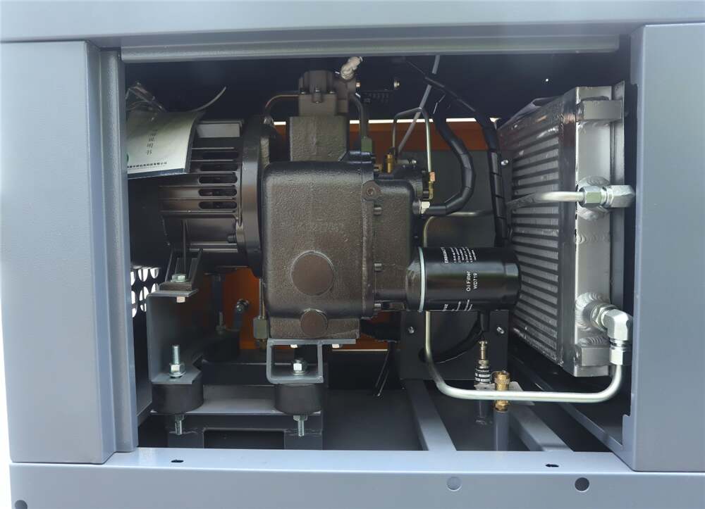 Single Phase Mini Electric Mobile 220/230/240V 8 Bar~10 bar 4 kW 5.5 HP Rotary Screw Air Compressor for Vehicles Painting