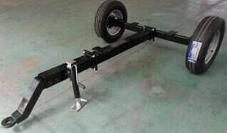 2 Tons Load 2 Wheel Axle Trailer Rear Axle Assembly Axle Chassis with Brake Tire