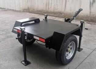 Aluminum Cargo 2 Wheel Utility Trailer for Sale Load 1500kg