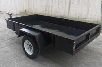 Small 2-Wheel Box Type Fence Trailer Rear Mounted for Agricultural Machinery Transportation Car Trailers