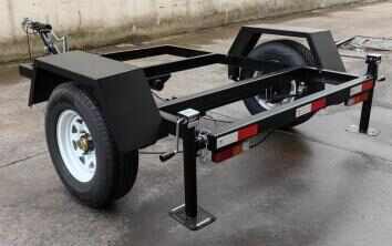 Multi-purpose Disc Drum Brakes 2-wheel Trailer with Parking Brake Jack Load 1000kg