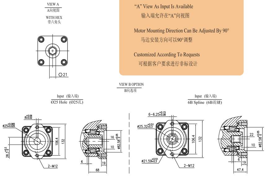JS21 Ratio 127:1 Slewing Drive Gearbox Reducer Gear Slew Drive for Crane Aerial Work Truck