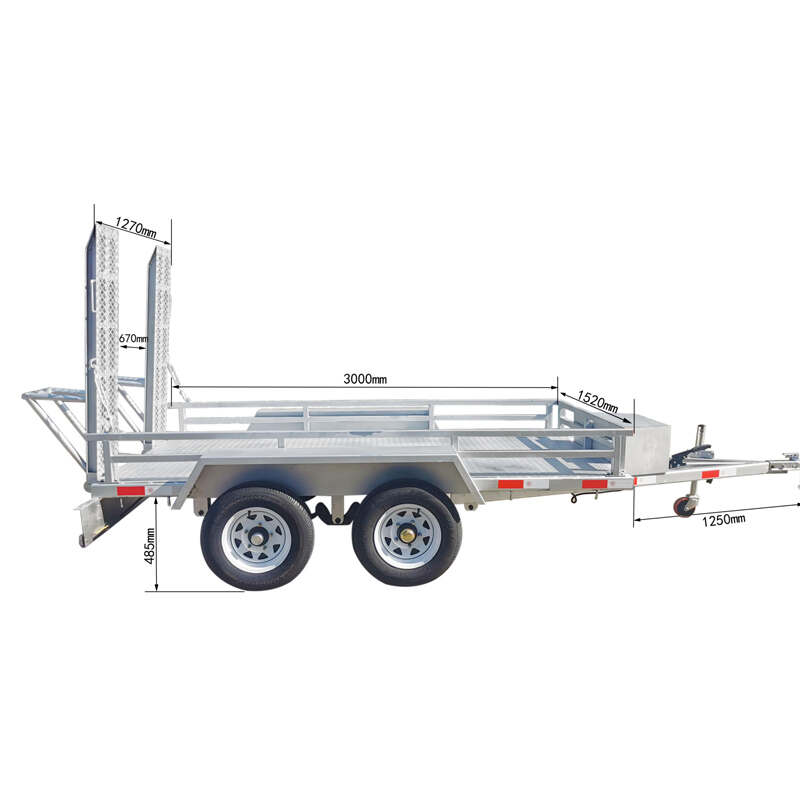 Customizable Size 900-3500kg ATV Excavator Trailer Small Loader for Transportation Car Trailers