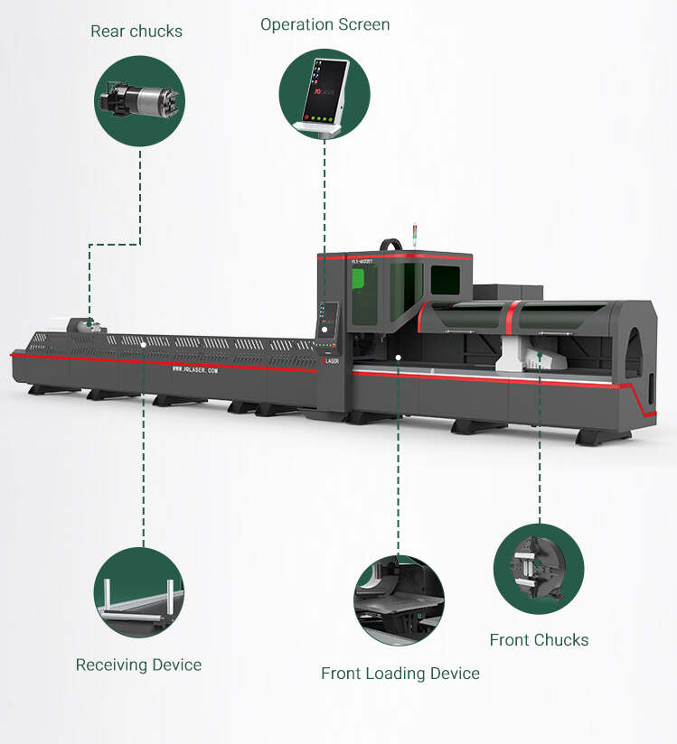 China Wholesale Fiber Laser Pipe Cutting Machine 6m Metal Aluminium Tube Cutting Machine with Servo Follow-up Support