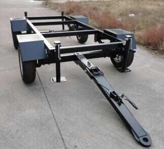 4-wheel Steering Front Rear Axle Flatbed Trailer for Mobile Transportation of Air Compressors Generator Sets Various Equipment