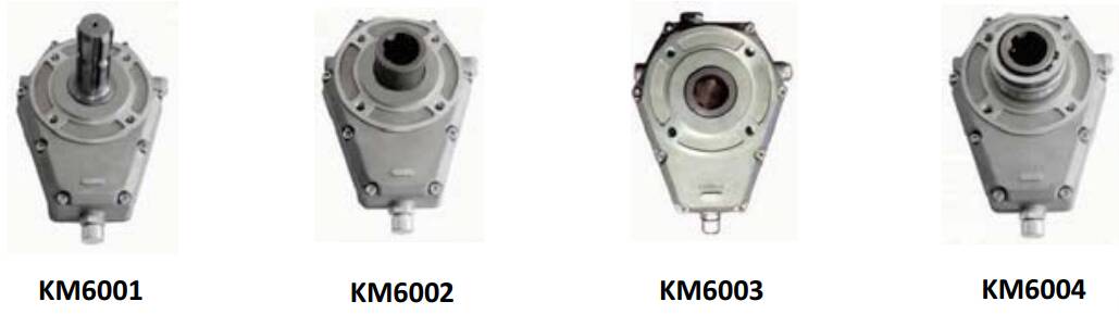 KM6001 Series Pump Over Gear Gearbox PTO Speed Increaser Aluminium Multiplier for Tractor Hydraulic Pump