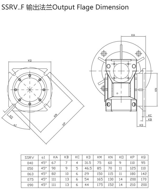 Corrosion Resistant SSRV090 Stainless Steel Gear Wheel Reduction Motor Drive Speed Reducer Worm Gearbox