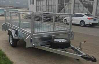 Agricultural 1500kg Load Farm Net Cage Trailer with Hot-dip Galvanizing