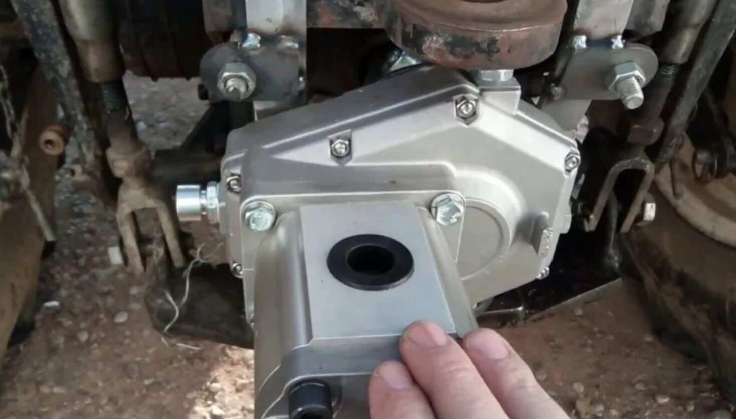 KM6001 Series Pump Over Gear Gearbox PTO Speed Increaser Aluminium Multiplier for Tractor Hydraulic Pump