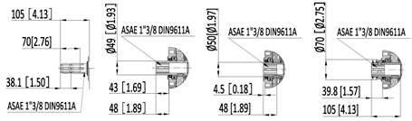 KM7001 Series Tractor Hydraulic Pump PTO Speed Increaser Aluminium Pto Multipliter Gearbox