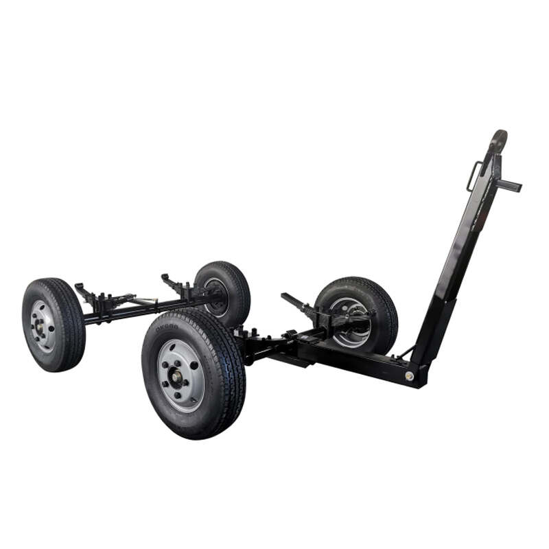 Heavy Duty Front Rear  Front Axle Steering 6000KG Load 4-Wheel Trailer for Air Compressors Generator Sets Various Equipment