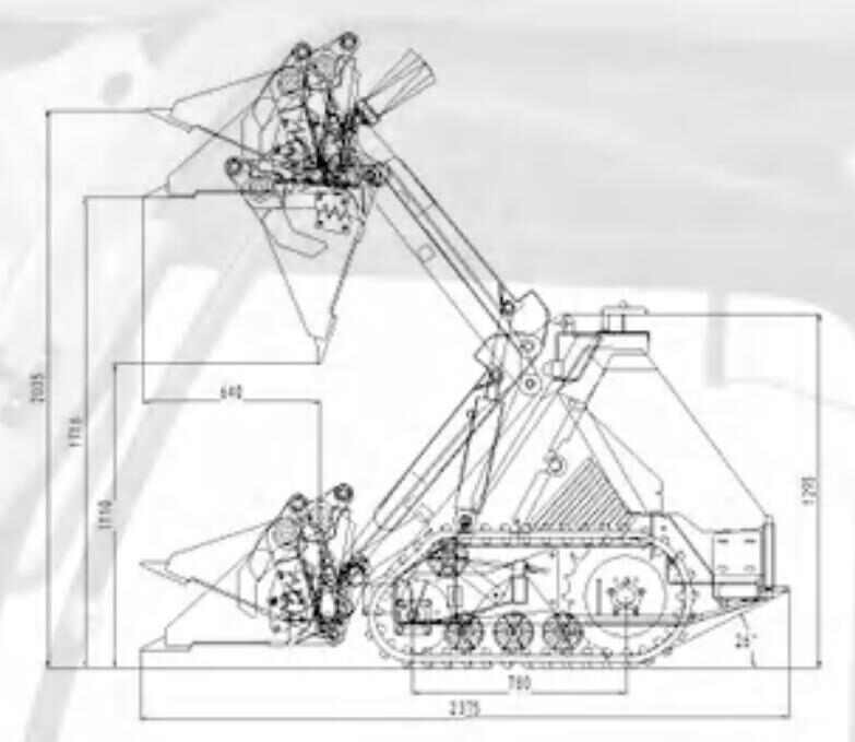 MS500 24HP 25HP Mini Track Skid Steer Loader