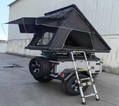 Camping Tent Luggage Trailer With Off-road Tires Aluminum Rims