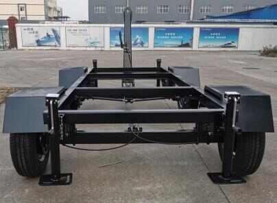4-wheel Steering Front Rear Axle Flatbed Trailer for Mobile Transportation of Air Compressors Generator Sets Various Equipment