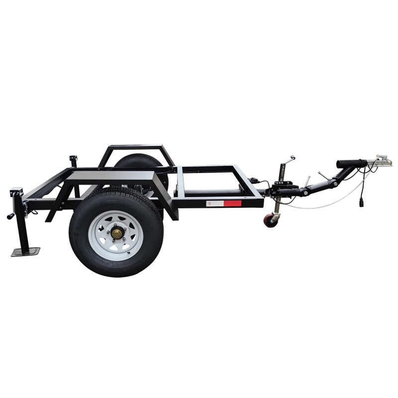 Height Adjustable Frame Optional 1000kg Load Two-wheel Trailer for Tractor