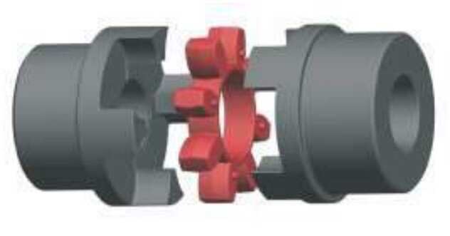 XL Star Type Spider Jaw Coupling Flexible Shaft Coupling Rubber Coupling