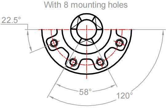 JB2920 Standard Flange Bevel Gear Box Chinese Three Claw Type BA Series Product Category Gearboxes