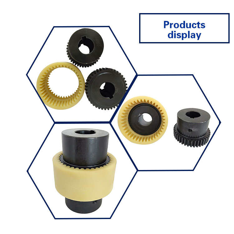 Nylon Curved Tooth Teeth Precision Gear Coupling with Nylon Sleeve