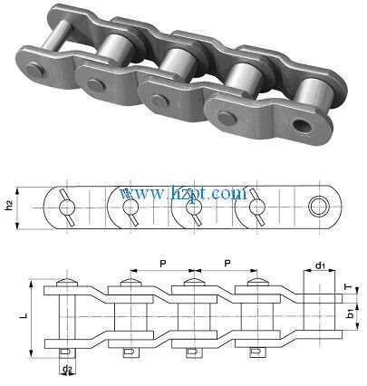 Heavy Duty Link Chain Offset Sidebar Roller Chain Special Roller Chains Made in China with Good Quality
