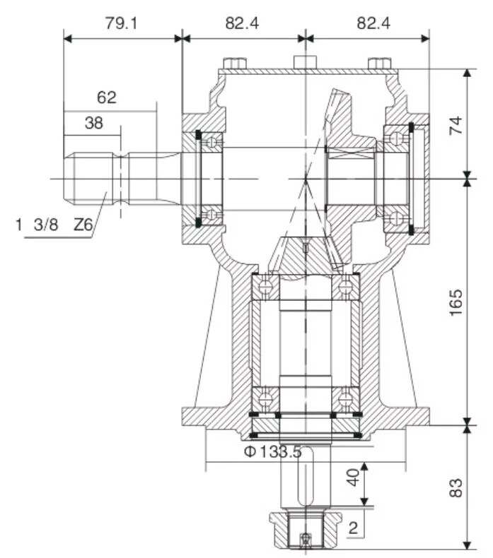 Agricultural Lawn Mower Gearbox EP-LF211