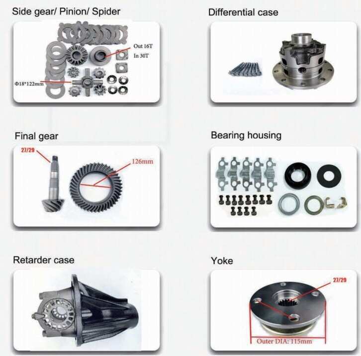 Rear L SD Lock Differential Parts Accessories Fit for Toyota  Land Cruiser  Prado LC90 LC120