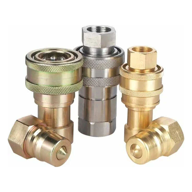 KZD 3/8 Inch  BSP/NPT Thread Female /male  Bass  Connect Under Pressure Hydraulic Coupler