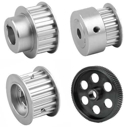 Custom idler conveyor motor htd aluminum stainless steel nylon steel Timing belt Pulley for 5mm Shaft  pulley manufacturers