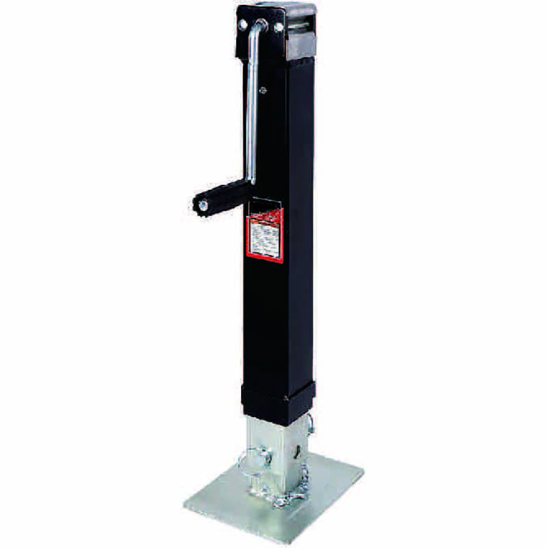 1BJY-TJ-54 Capacity 7000LBS Drop Leg Topwind Trailer Parts New Direct-Weld Square Jack with Footplate Accessories Trailer Direct