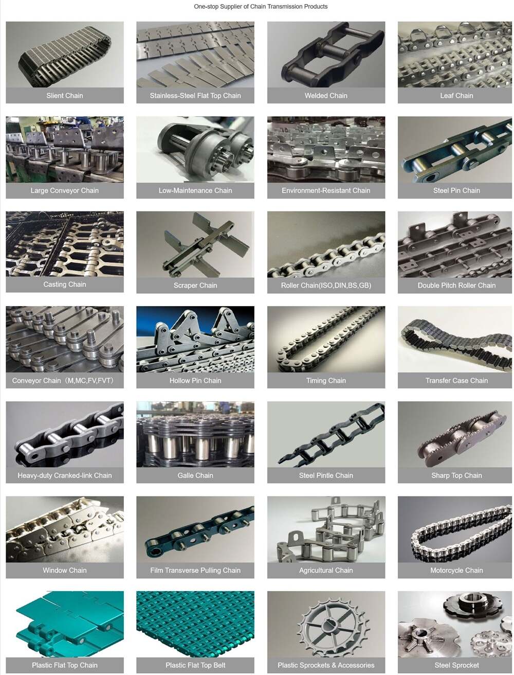452 477 Class Pintle Chain with D5 Attachment for Transmission Purposes