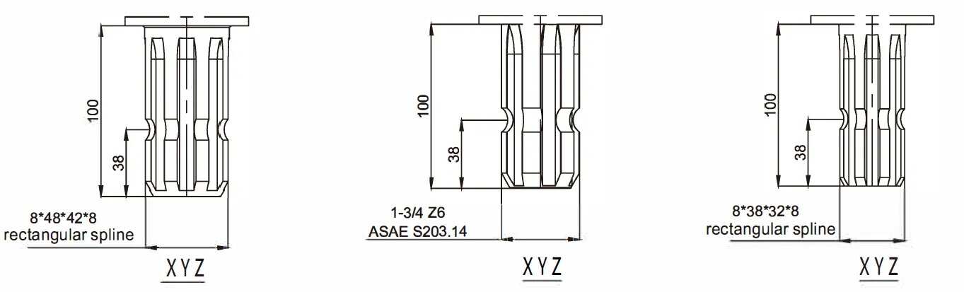 Wholesale High Quality Round Square Baler Gearbox for Agricultural Machine Small Square Balers Hay Rakes Round Straw Balers