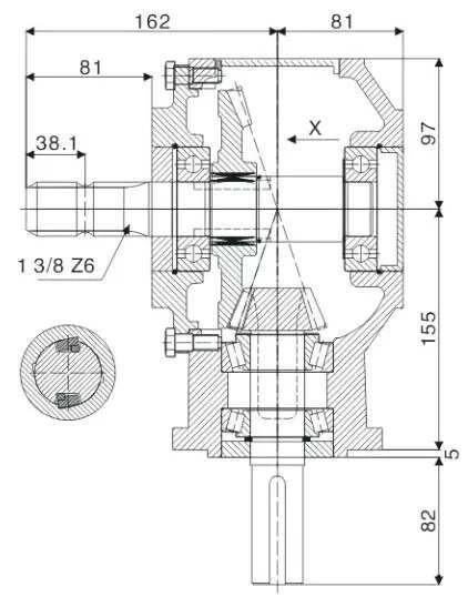 EP-9.311 Rotary Tiller Cultivator Gearbox for Agricultural