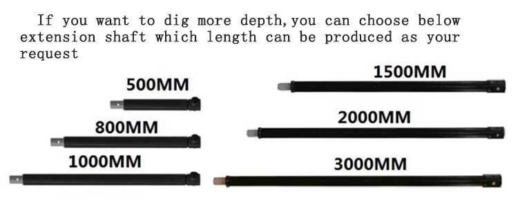Tractor Hole Digger /Earth Auger Used by Excavator S260 for Post Hole Digging