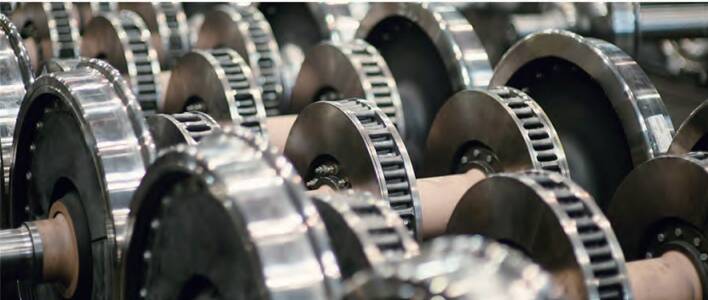 AAR-B Steel Resilient Wheel for Tram Light Rail Transit Modern Transportation of Standard  B Grade Tyre