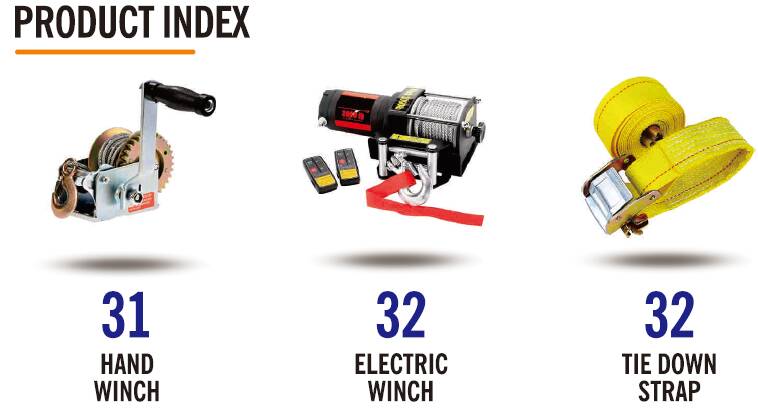 1BJY-HW-02S Trailer Parts and Accessories Capacity 800lbs Trailer Hand Winch with Hook and 8m Steel Wire