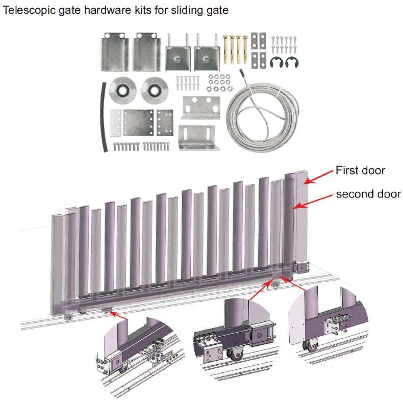 AC220V Reliable Magnetic Self-closing Setting Automatic Sliding Gate Motor Sliding Gate Opener for 300kg Sliding Gate Operator